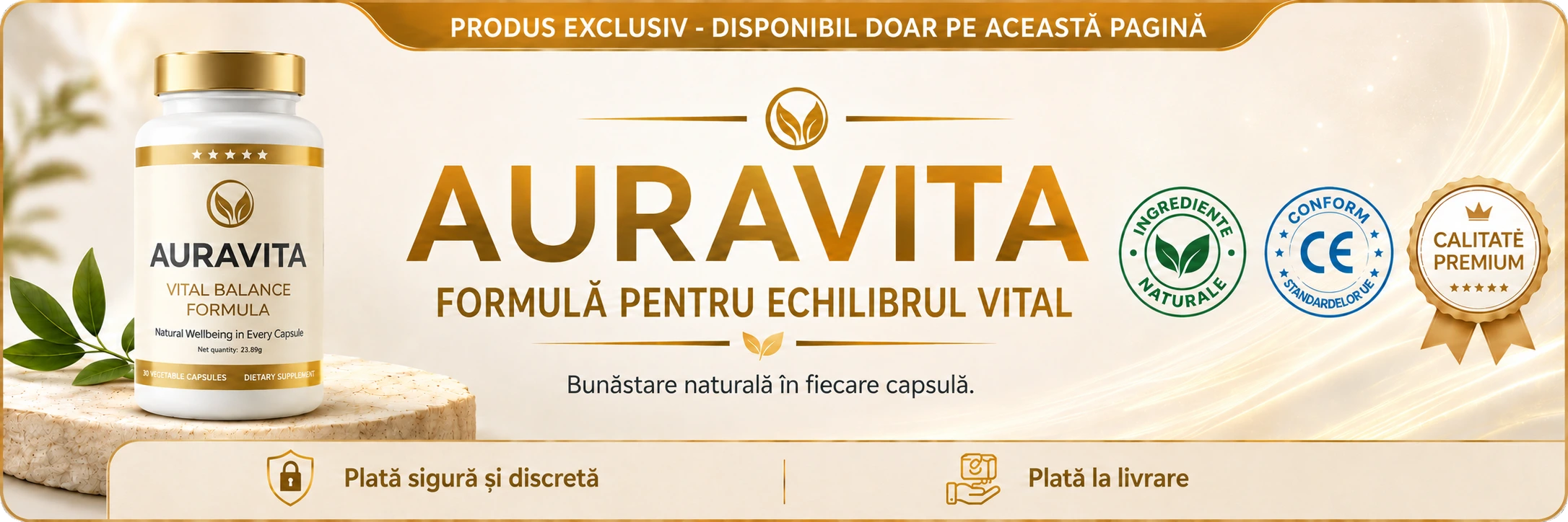 Banner principal Auravita, prima imagine